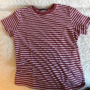 brandy striped tee